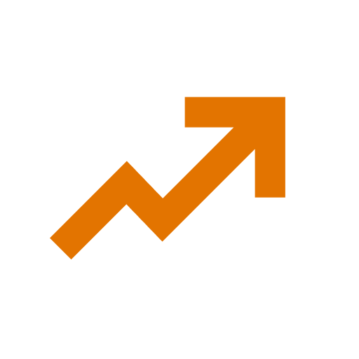 Arrow pointing up and right